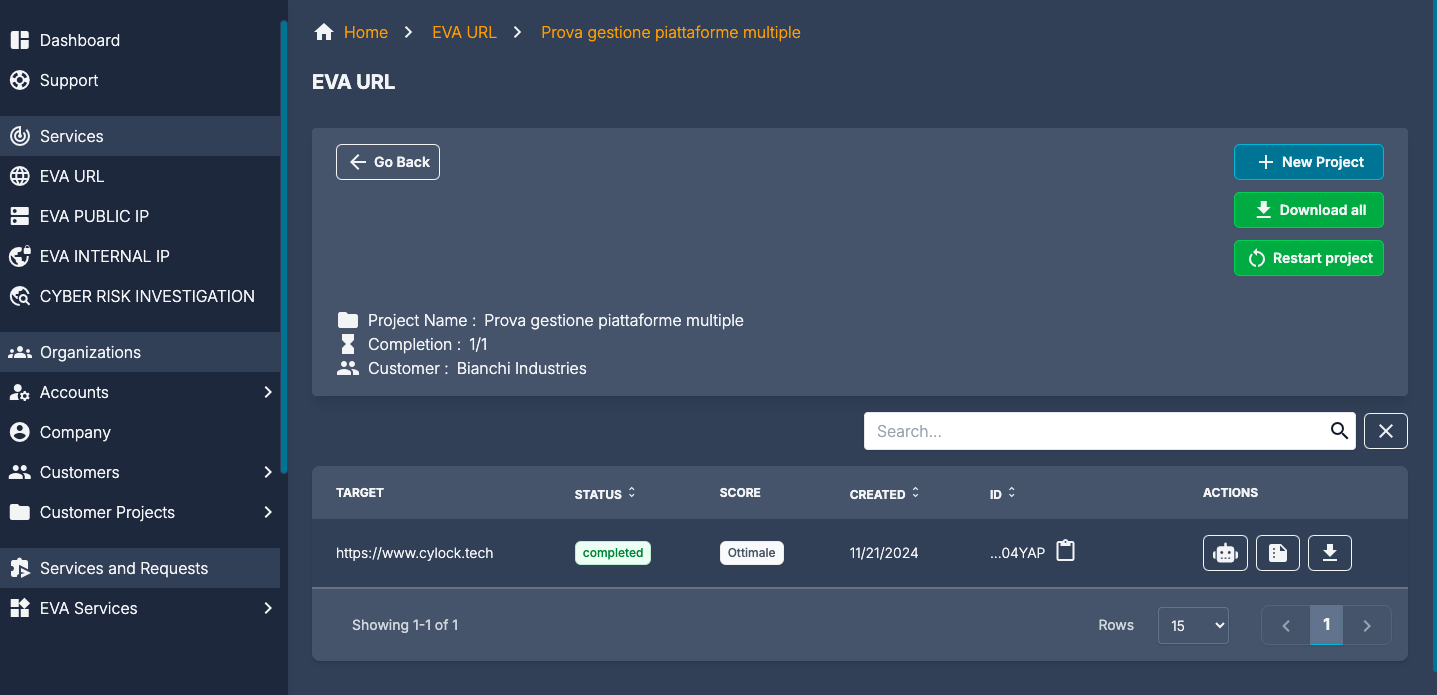 screenshot of CyLock EVA